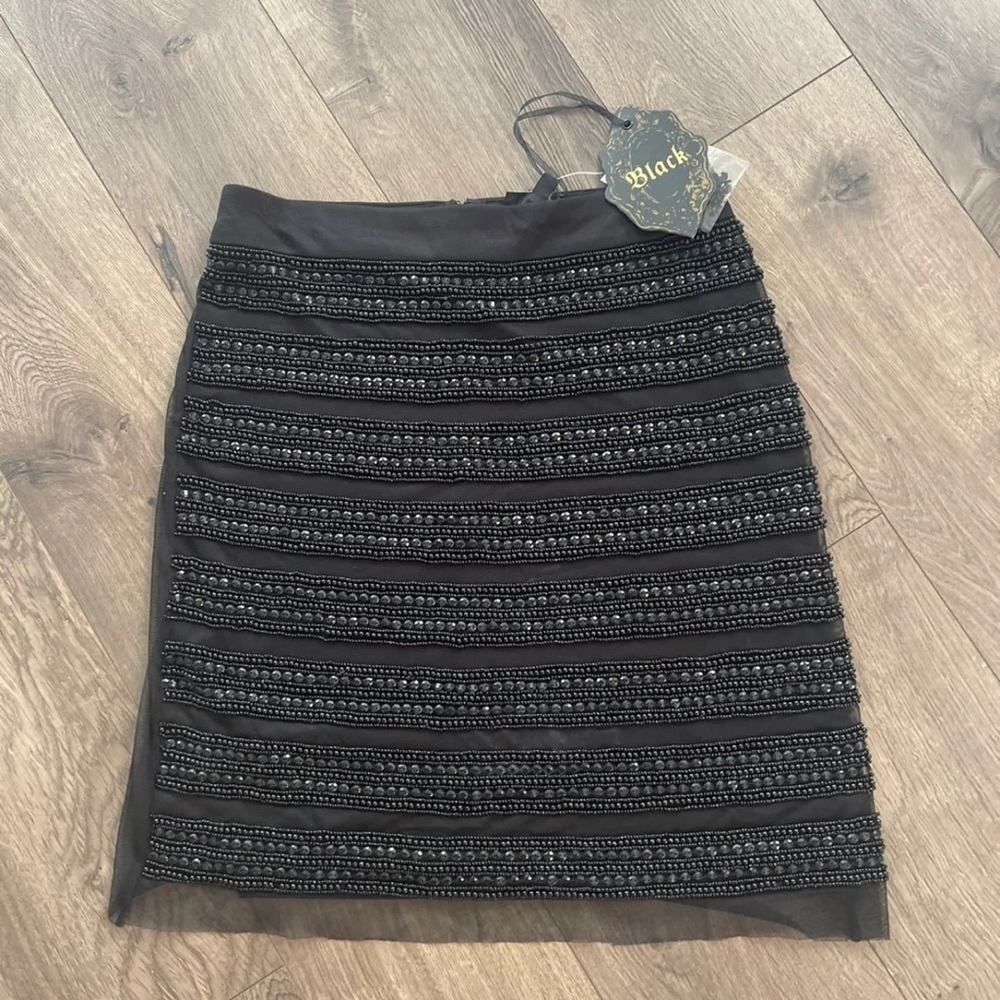 Beaded Black Skirt!